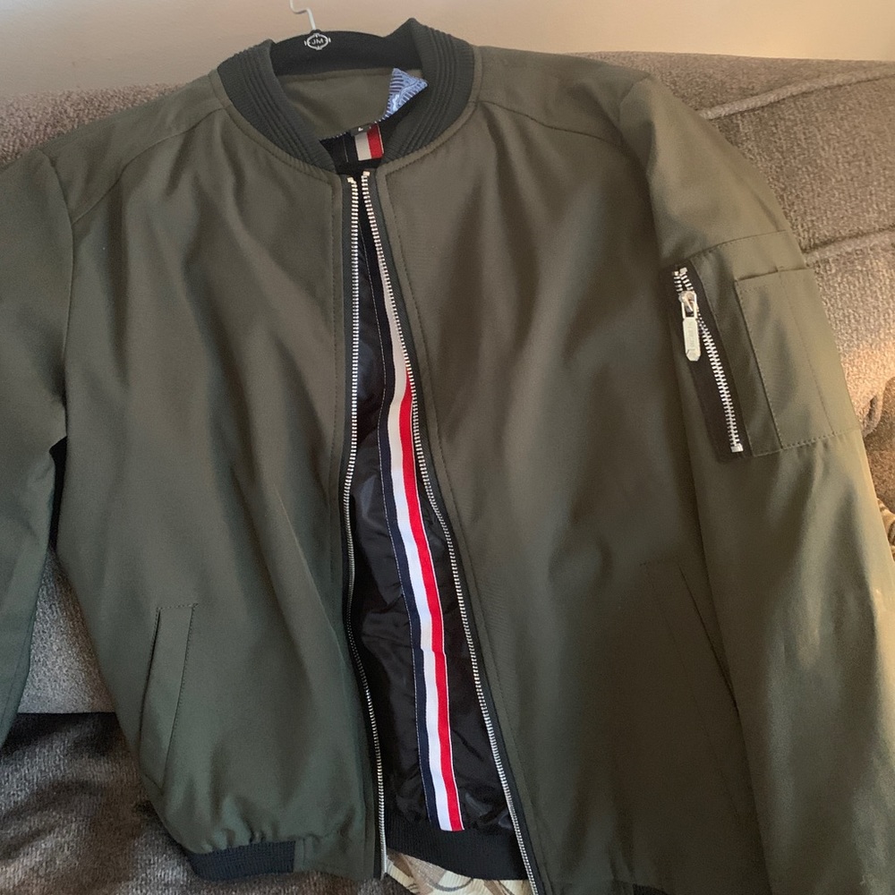 New!๐ฅ zip Slim Fit Lightweight Softshell Flight Bomber Jacket Coat - Picture 6 of 11
